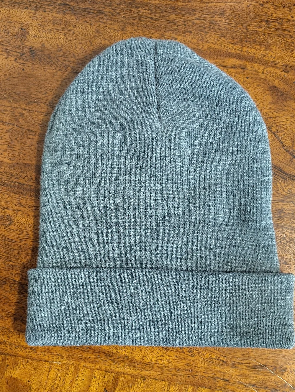 Detroit Embroidered Knit Beanie - Gray